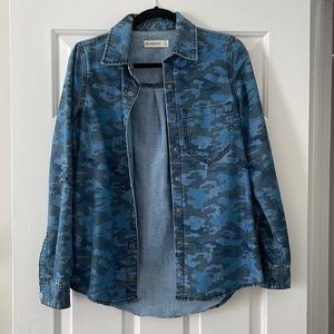 Camo button down